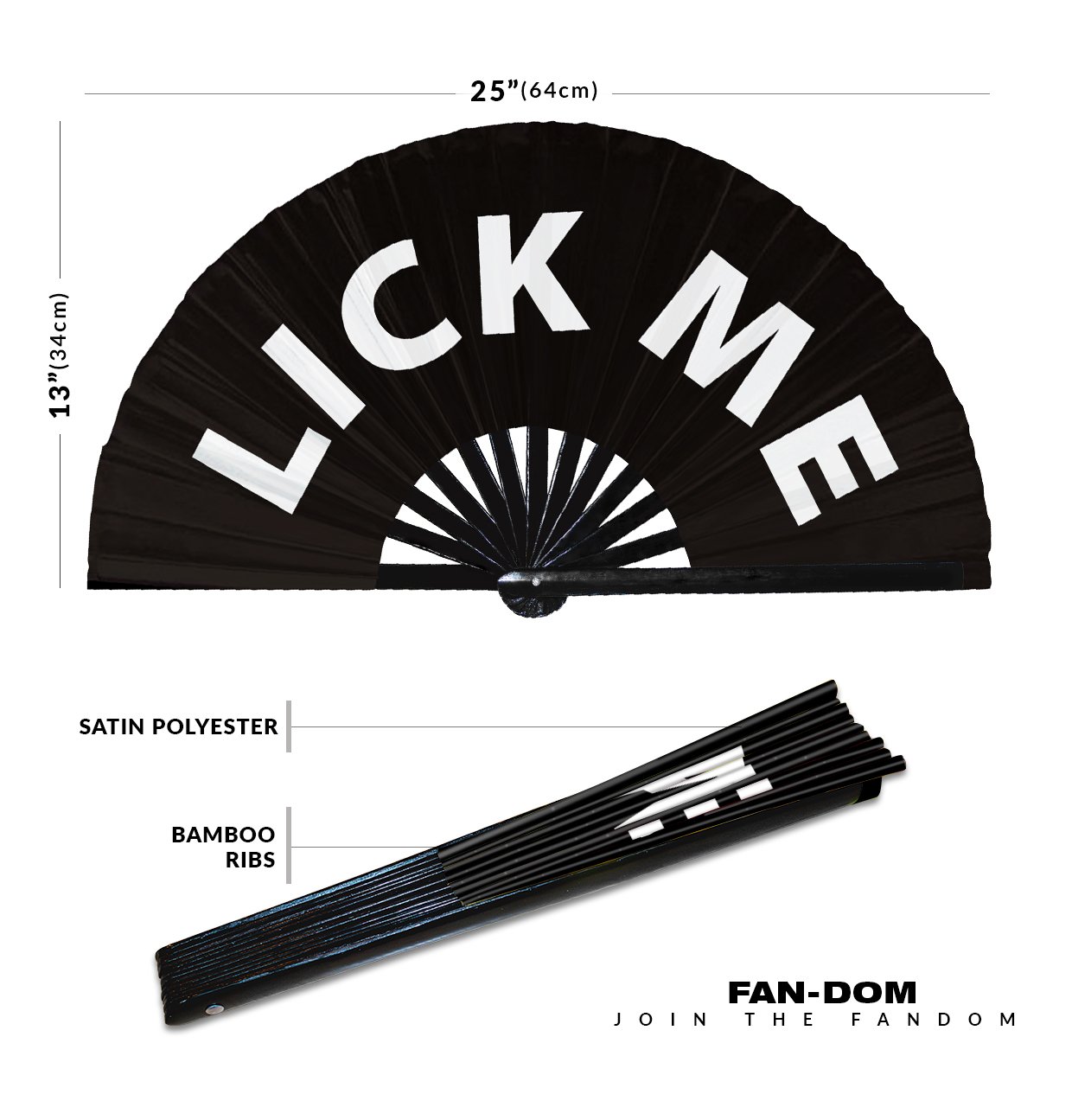 Lick Me - Clack Folding Rave & Festival Hand Fan - Image 10