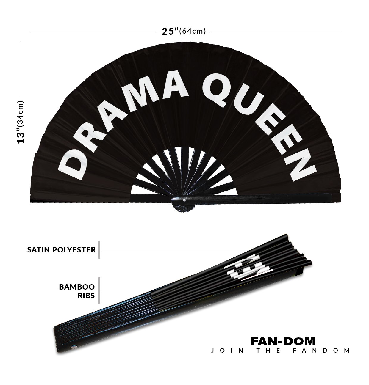 Drama Queen - Clack Folding Rave & Festival Hand Fan - Image 10