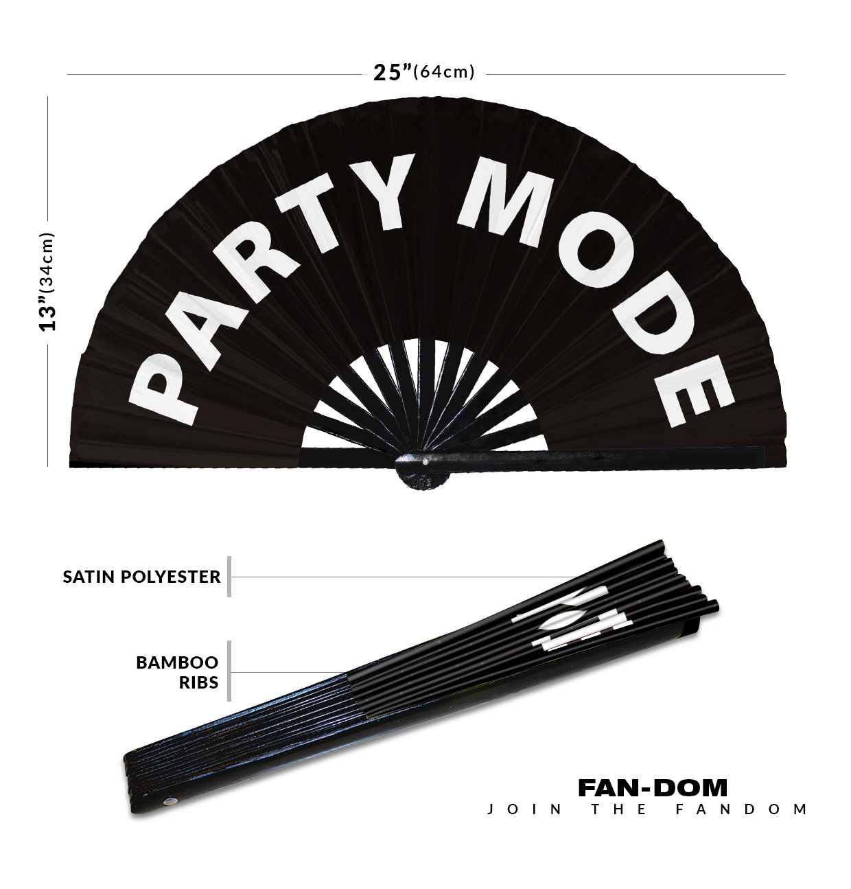 Party Mode - Clack Folding Rave & Festival Hand Fan - Image 10