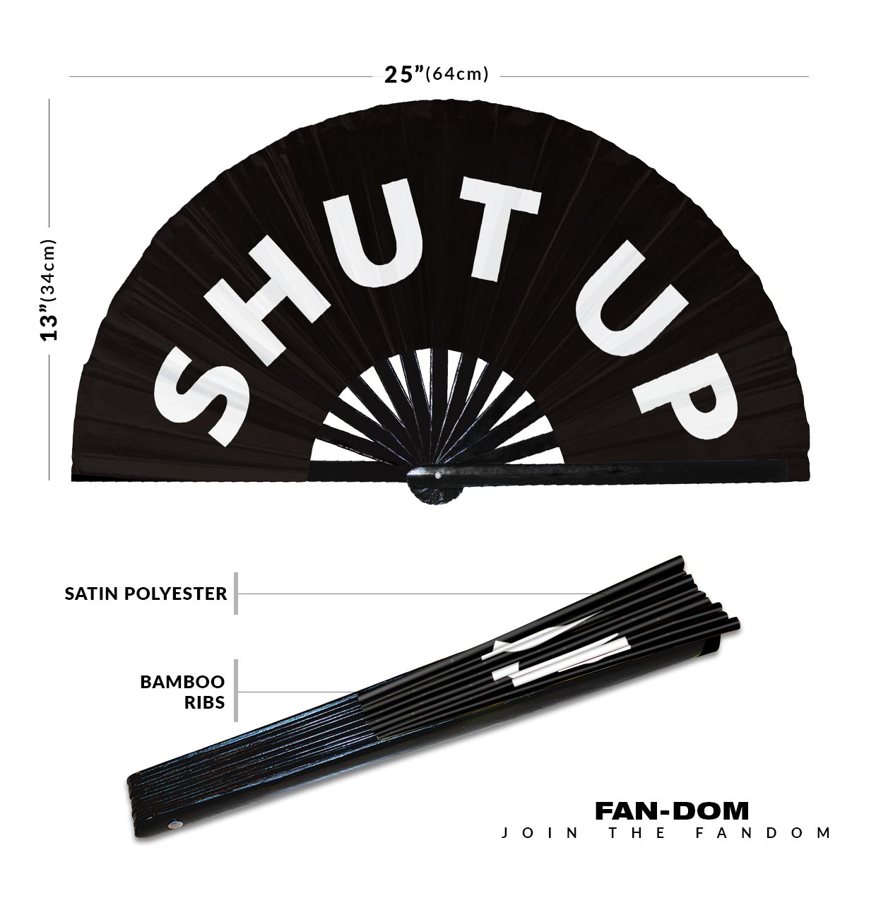 Shut Up - Clack Folding Rave & Festival Hand Fan - Image 10