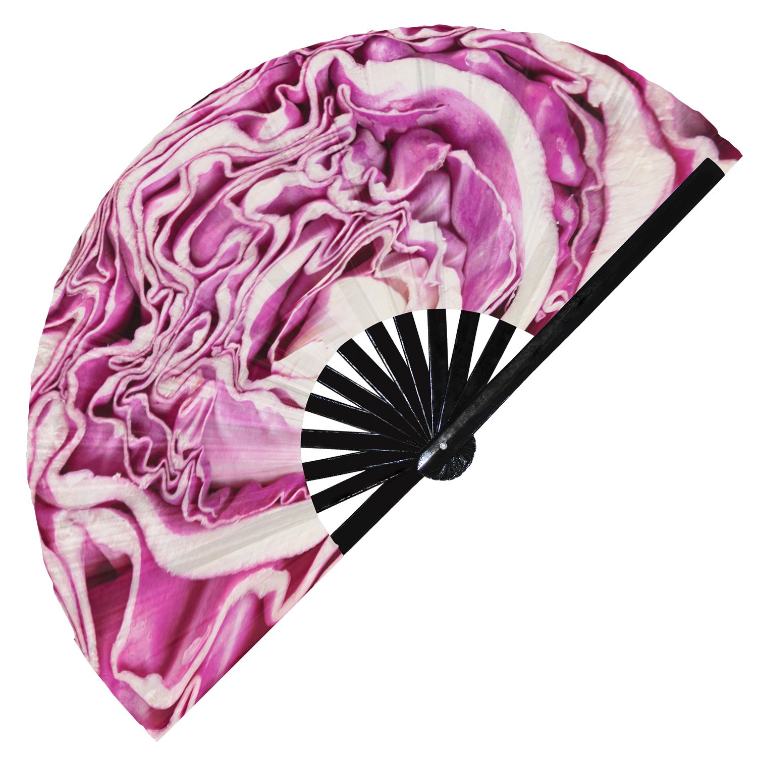 Vegetables Banana Brocolli Cabbage Tomato Potato - Clack Folding Rave & Festival Hand Fan - Image 6