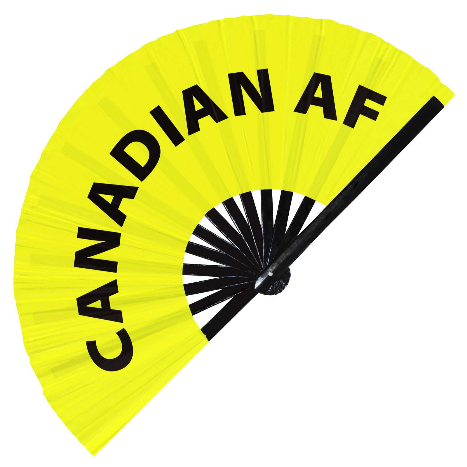 Canadian AF - Clack Folding Rave & Festival Hand Fan - Image 3
