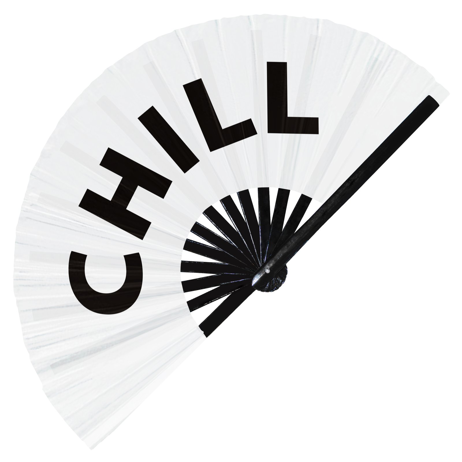 Chill - Clack Folding Rave & Festival Hand Fan - Image 9