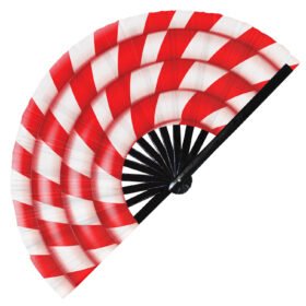 Christmas Costume Theme Elf Santa Cosplay - Clack Folding Rave & Festival Hand Fan