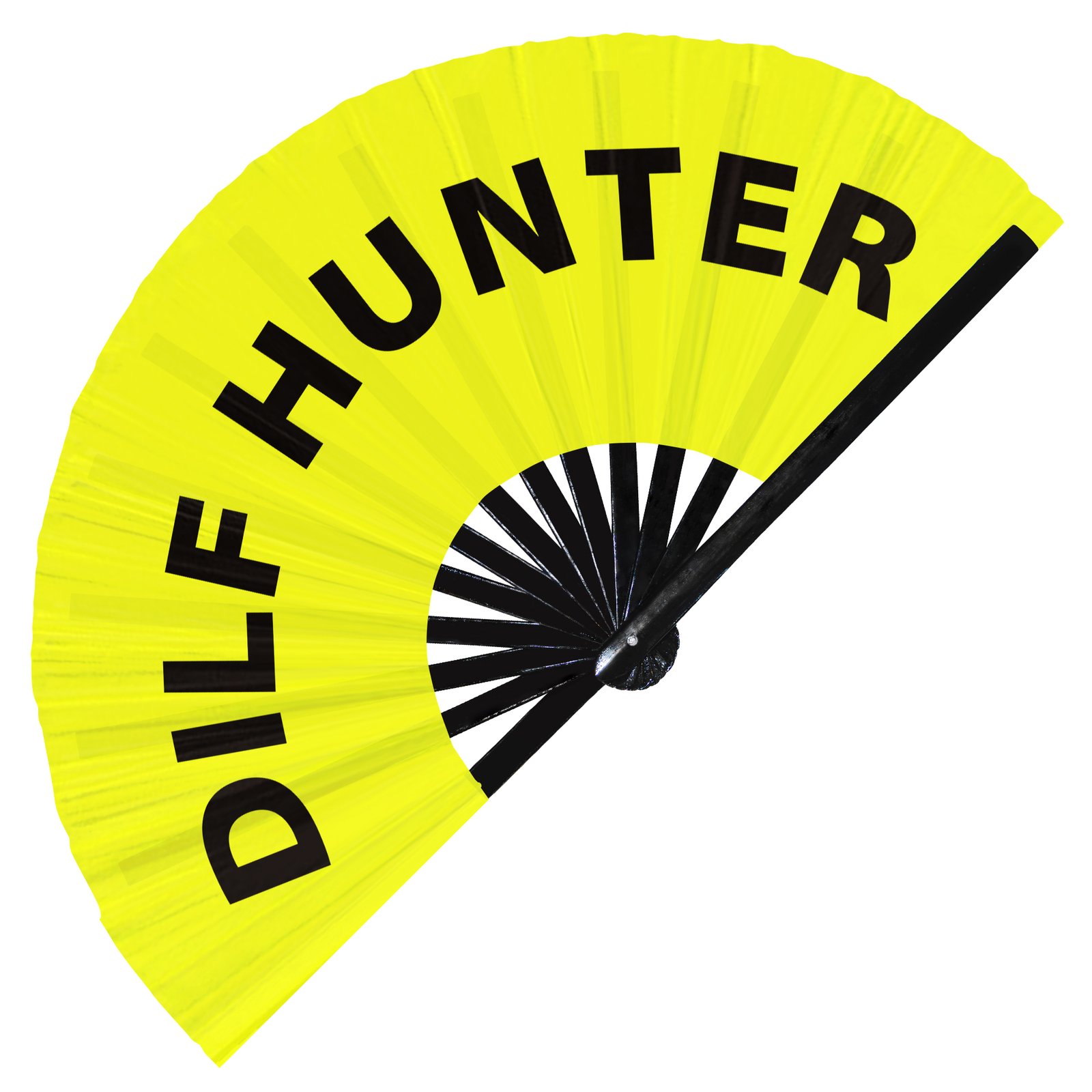 DILF Hunter - Clack Folding Rave & Festival Hand Fan - Image 2