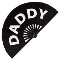 Daddy - Clack Folding Rave & Festival Hand Fan
