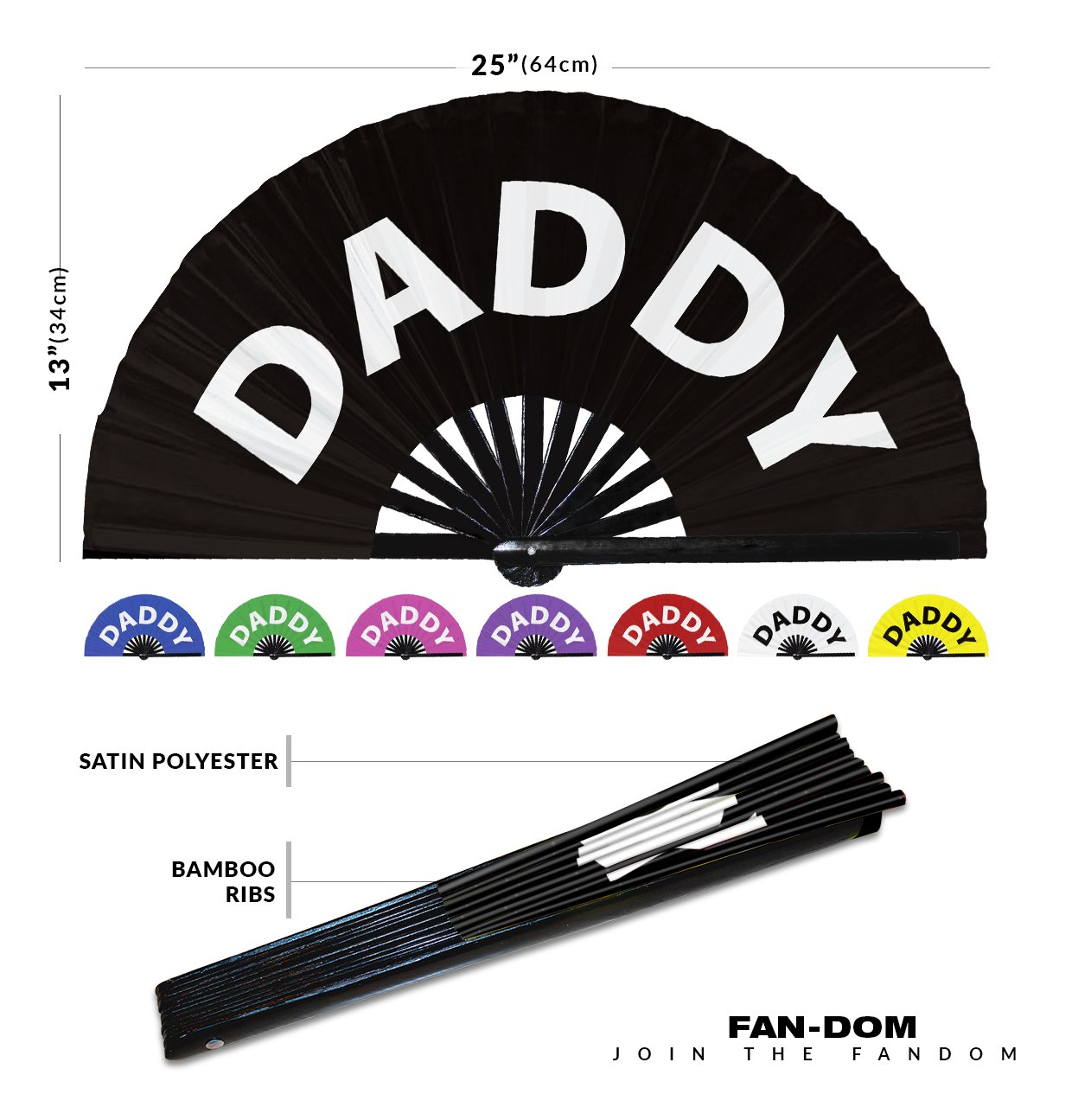 Daddy - Clack Folding Rave & Festival Hand Fan - Image 10