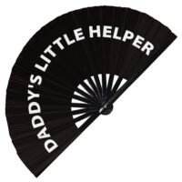 Daddy's Little Helper - Clack Folding Rave & Festival Hand Fan