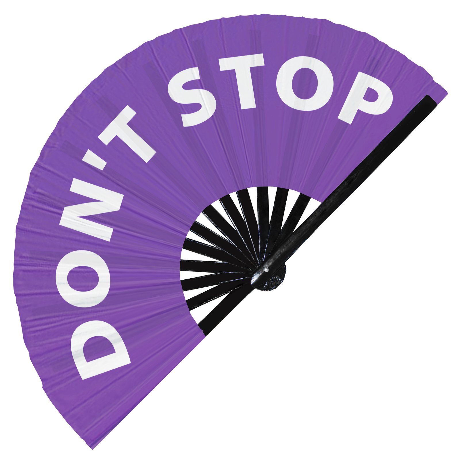 Don't Stop - Clack Folding Rave & Festival Hand Fan - Image 7