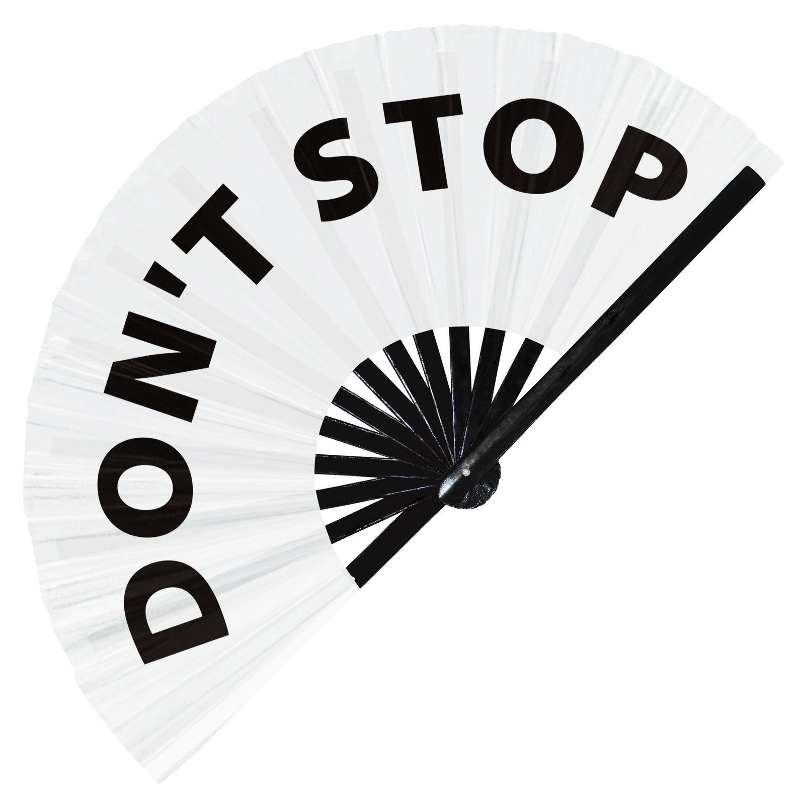 Don't Stop - Clack Folding Rave & Festival Hand Fan - Image 9