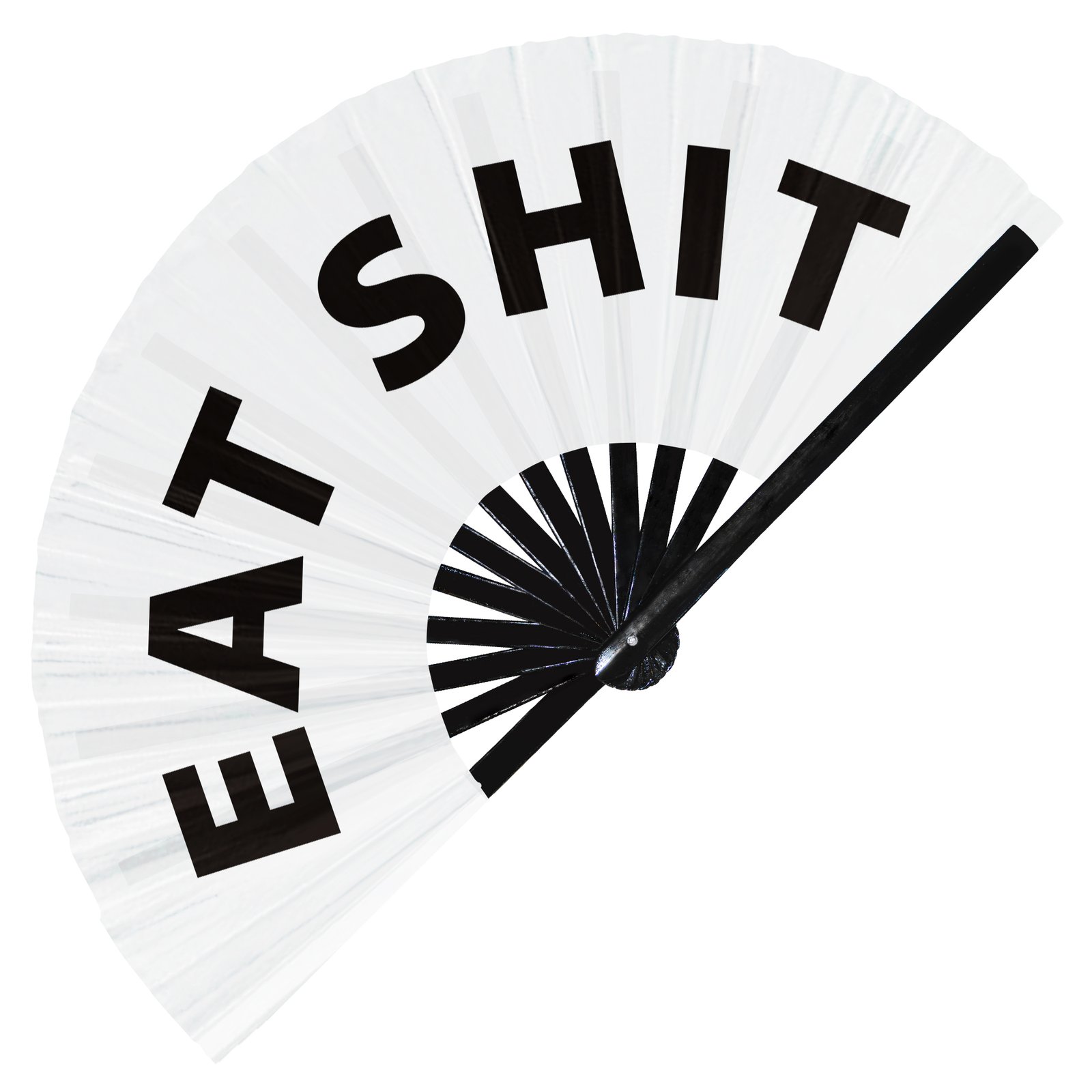 Eat Shit - Clack Folding Rave & Festival Hand Fan - Image 9