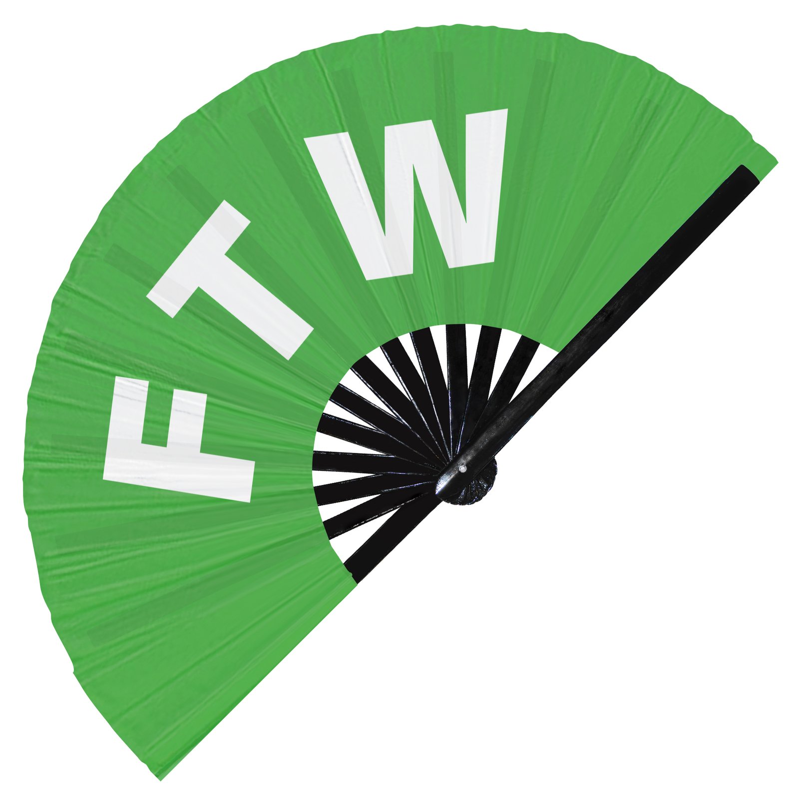FTW For the win - Clack Folding Rave & Festival Hand Fan - Image 6