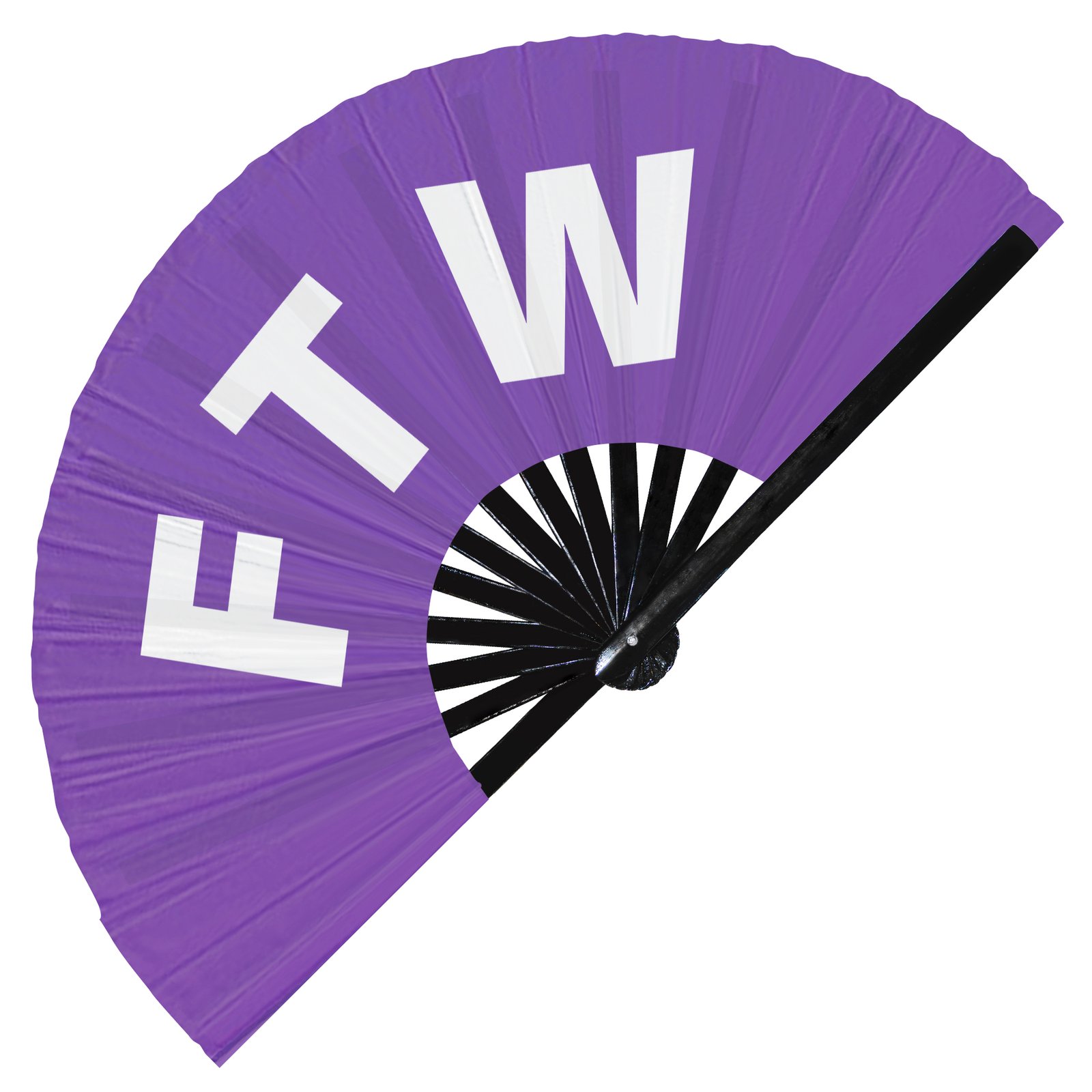 FTW For the win - Clack Folding Rave & Festival Hand Fan - Image 8
