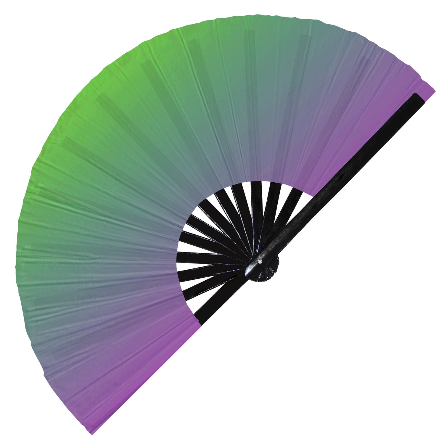 Beautiful Sunset Gradients Color Rainbow Sunrise - Clack Folding Rave & Festival Hand Fan - Image 13
