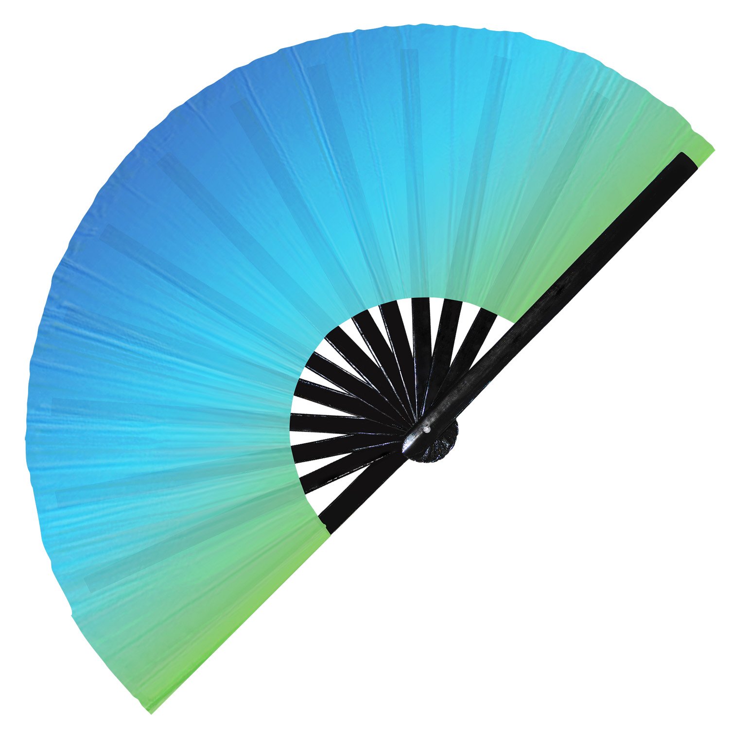 Beautiful Sunset Gradients Color Rainbow Sunrise - Clack Folding Rave & Festival Hand Fan - Image 5