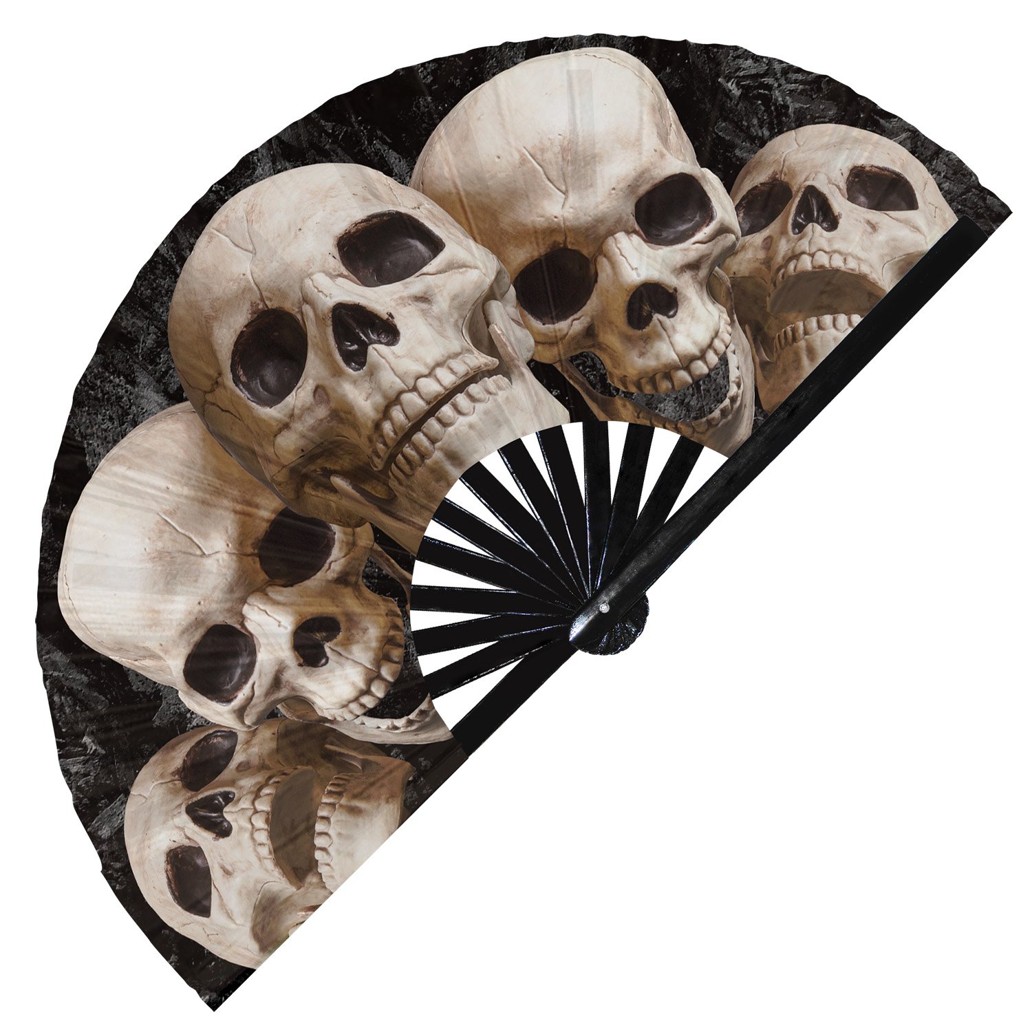 Halloween Cosplay Saw Scary Costume - Clack Folding Rave & Festival Hand Fan - Image 10