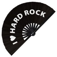 I Love Hard Rock - Clack Folding Rave & Festival Hand Fan