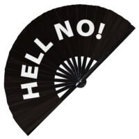 Hell No! - Clack Folding Rave & Festival Hand Fan