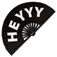 Heyyy - Clack Folding Rave & Festival Hand Fan