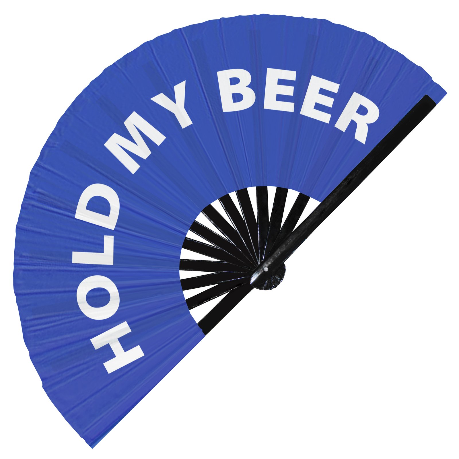 Hold my beer - Clack Folding Rave & Festival Hand Fan - Image 4