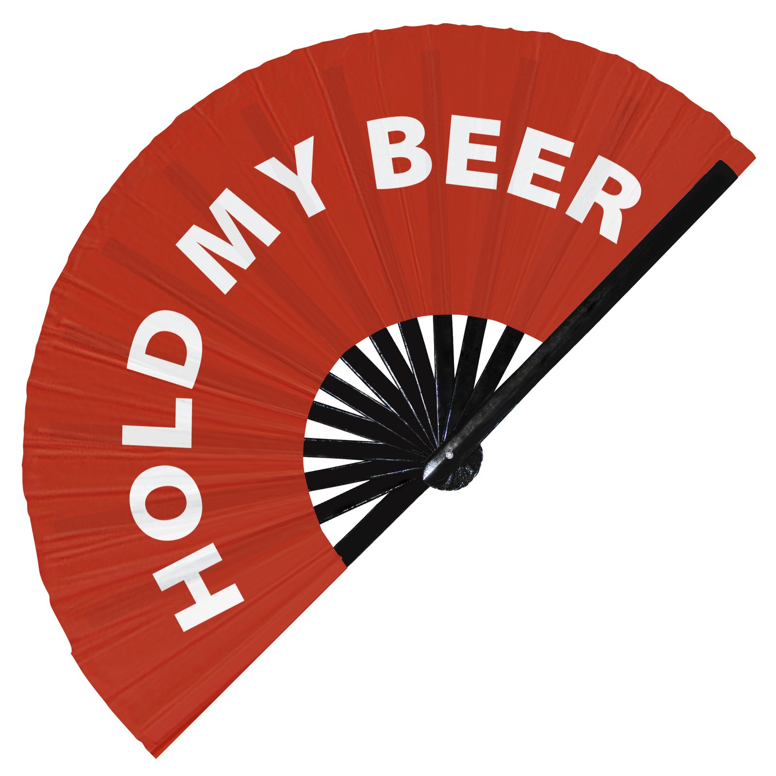 Hold my beer - Clack Folding Rave & Festival Hand Fan - Image 8