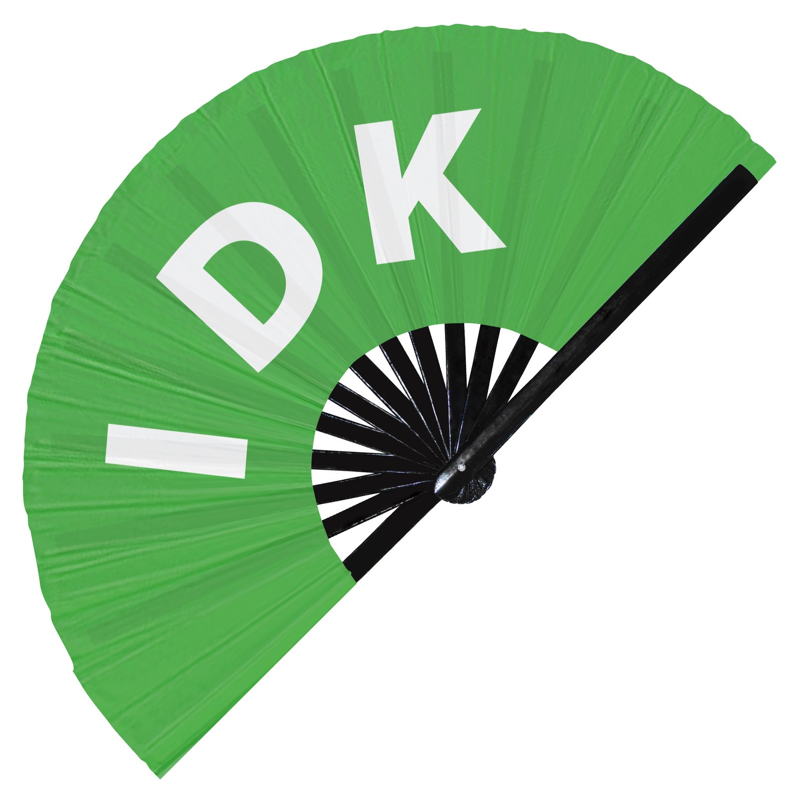 IDK I don't know - Clack Folding Rave & Festival Hand Fan - Image 5