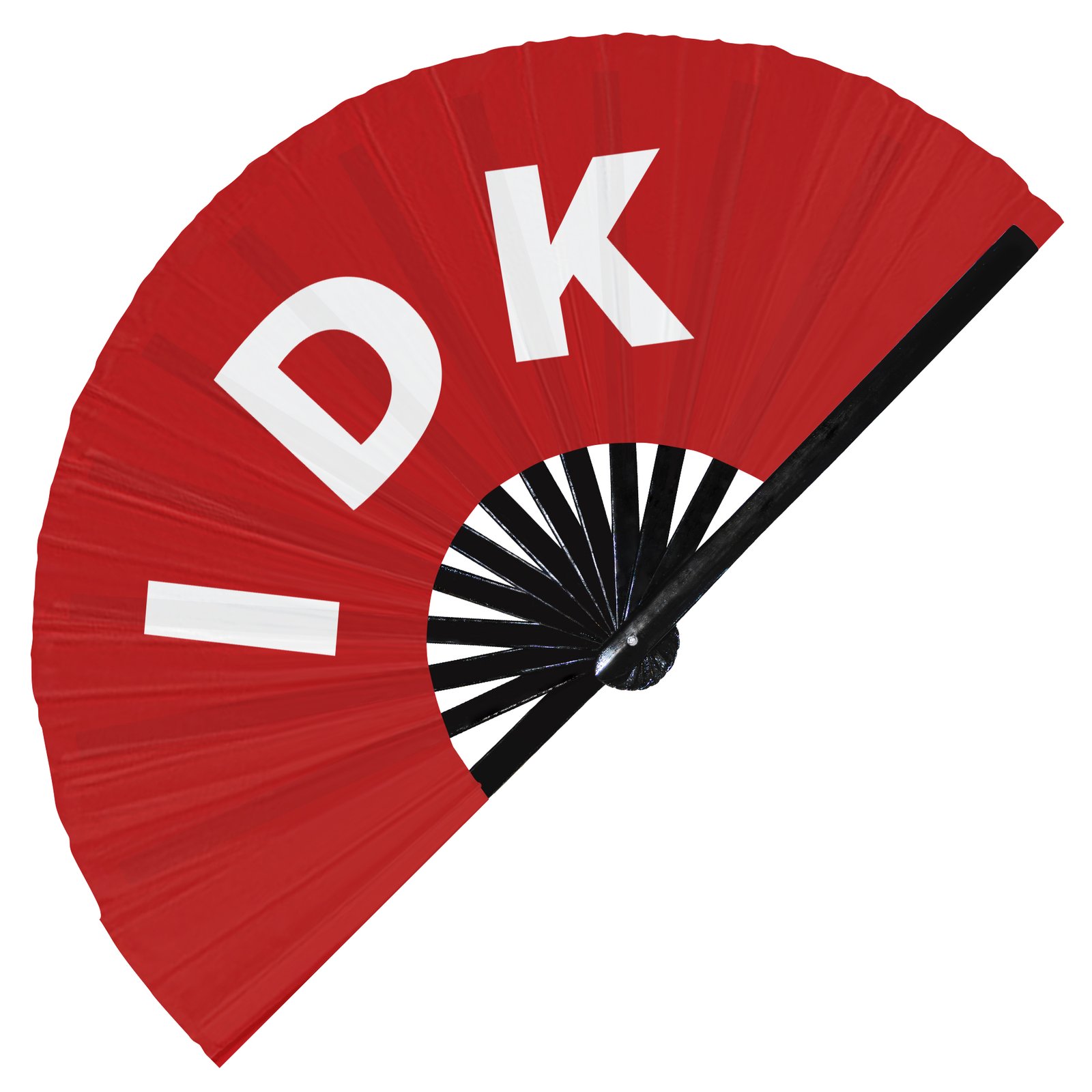 IDK I don't know - Clack Folding Rave & Festival Hand Fan - Image 8