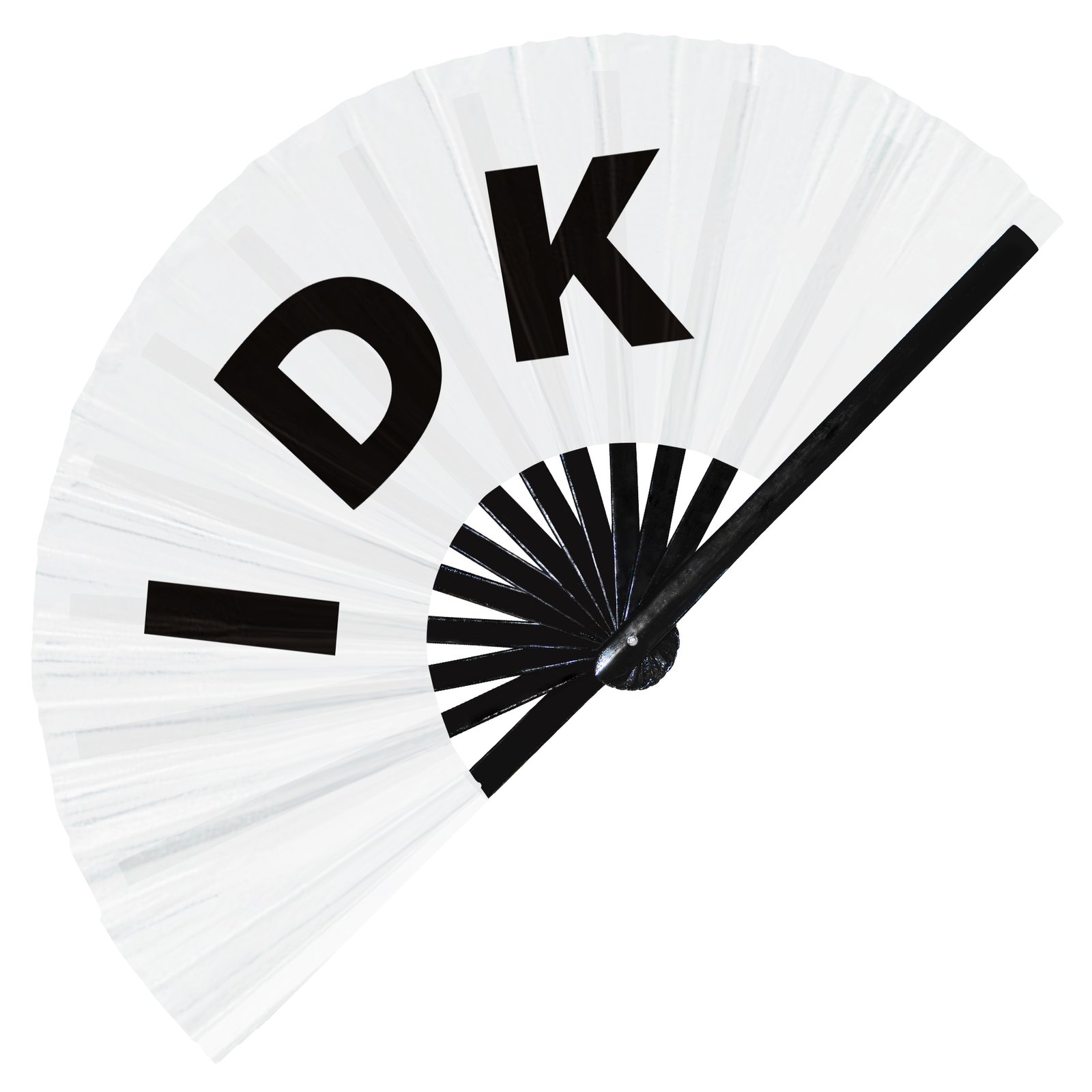 IDK I don't know - Clack Folding Rave & Festival Hand Fan - Image 9