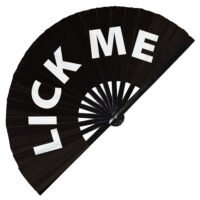 Lick Me - Clack Folding Rave & Festival Hand Fan