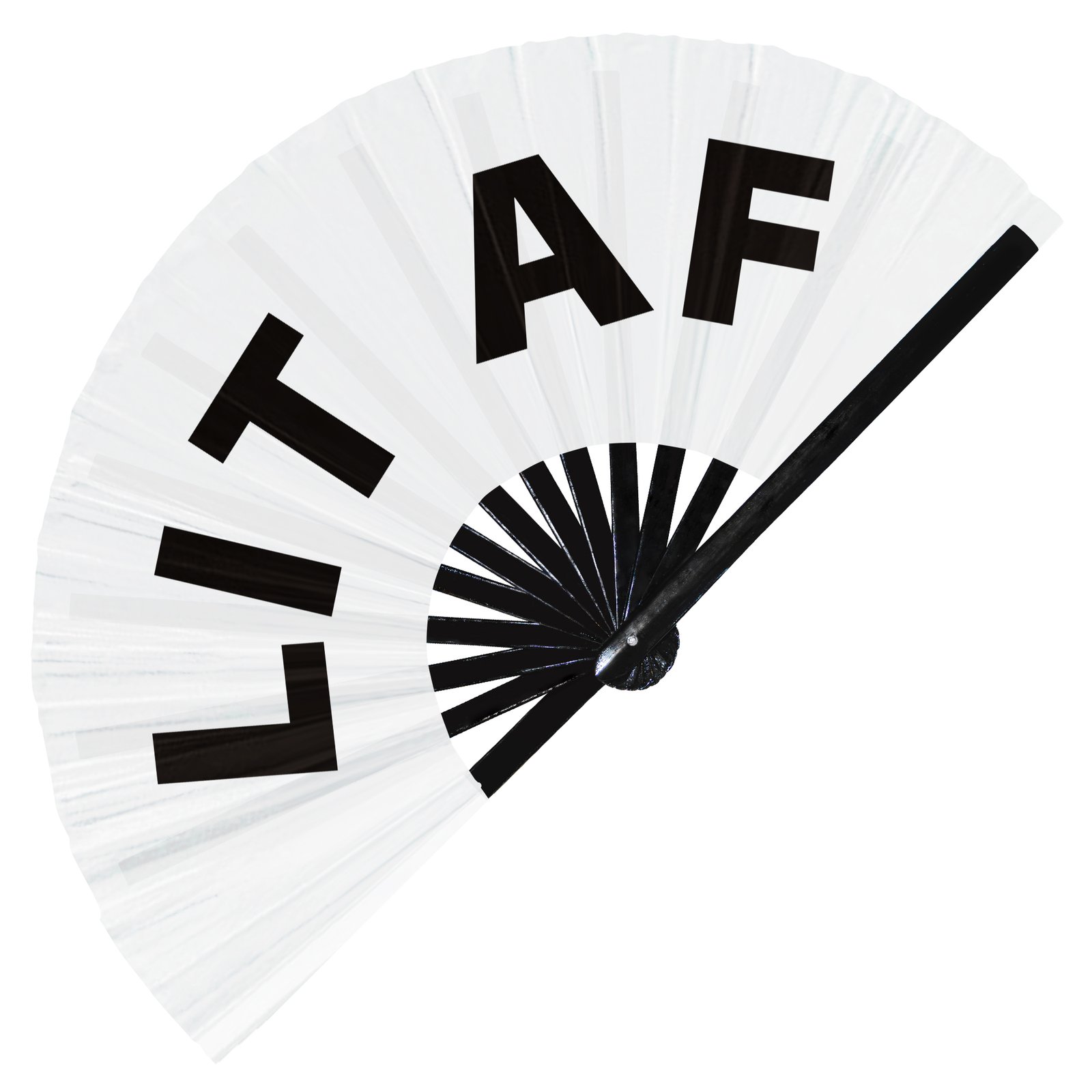 Lit AF - Clack Folding Rave & Festival Hand Fan - Image 2