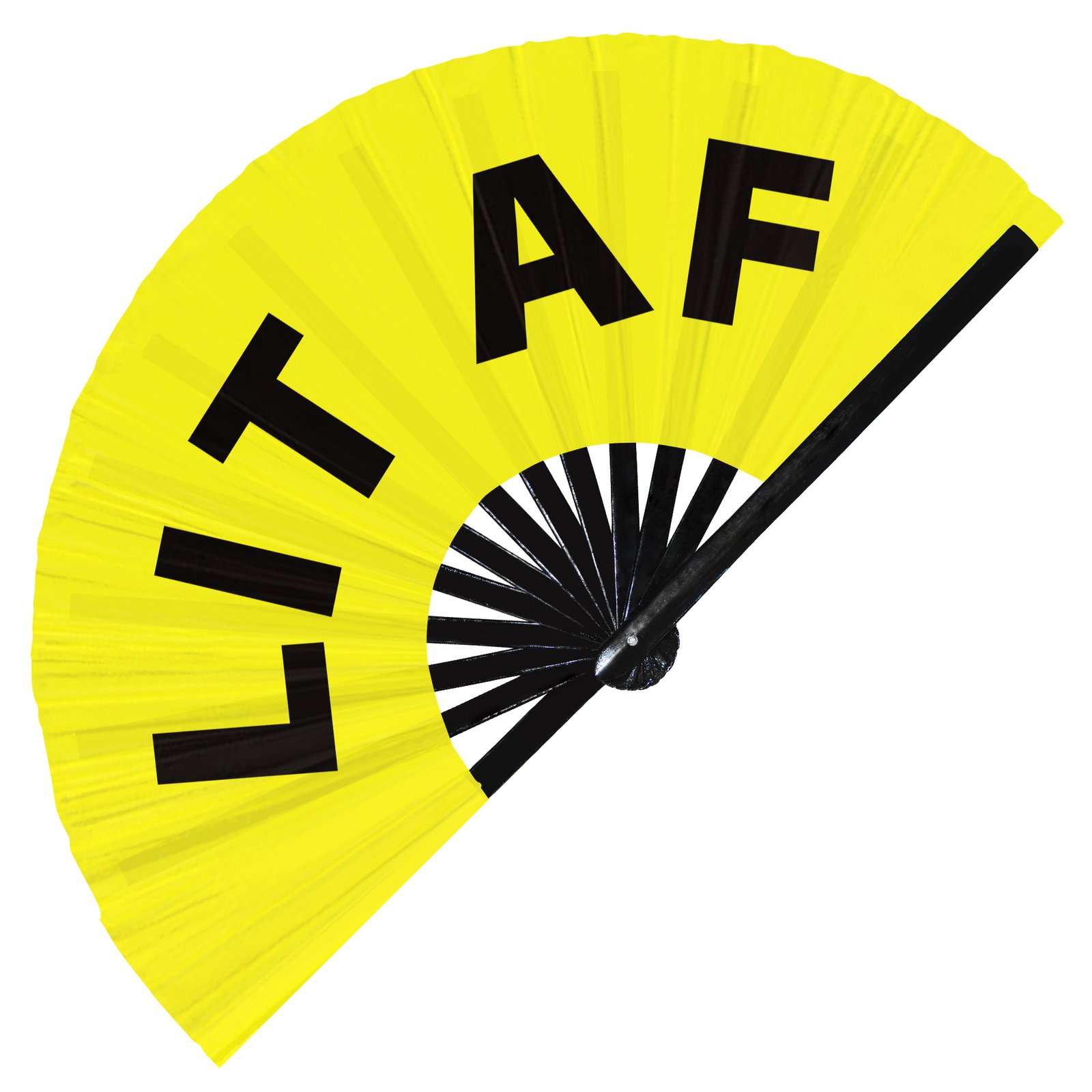 Lit AF - Clack Folding Rave & Festival Hand Fan - Image 3
