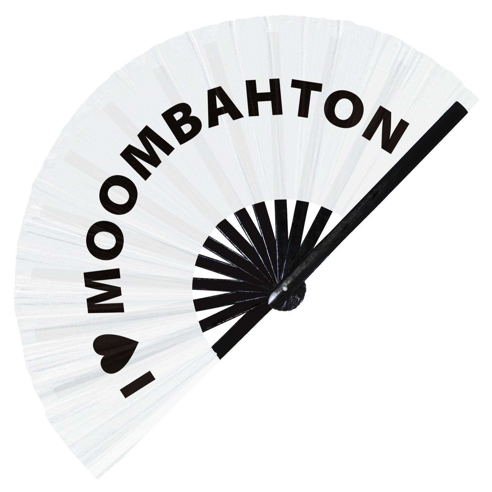 I Love Moombahton - Clack Folding Rave & Festival Hand Fan - Image 9