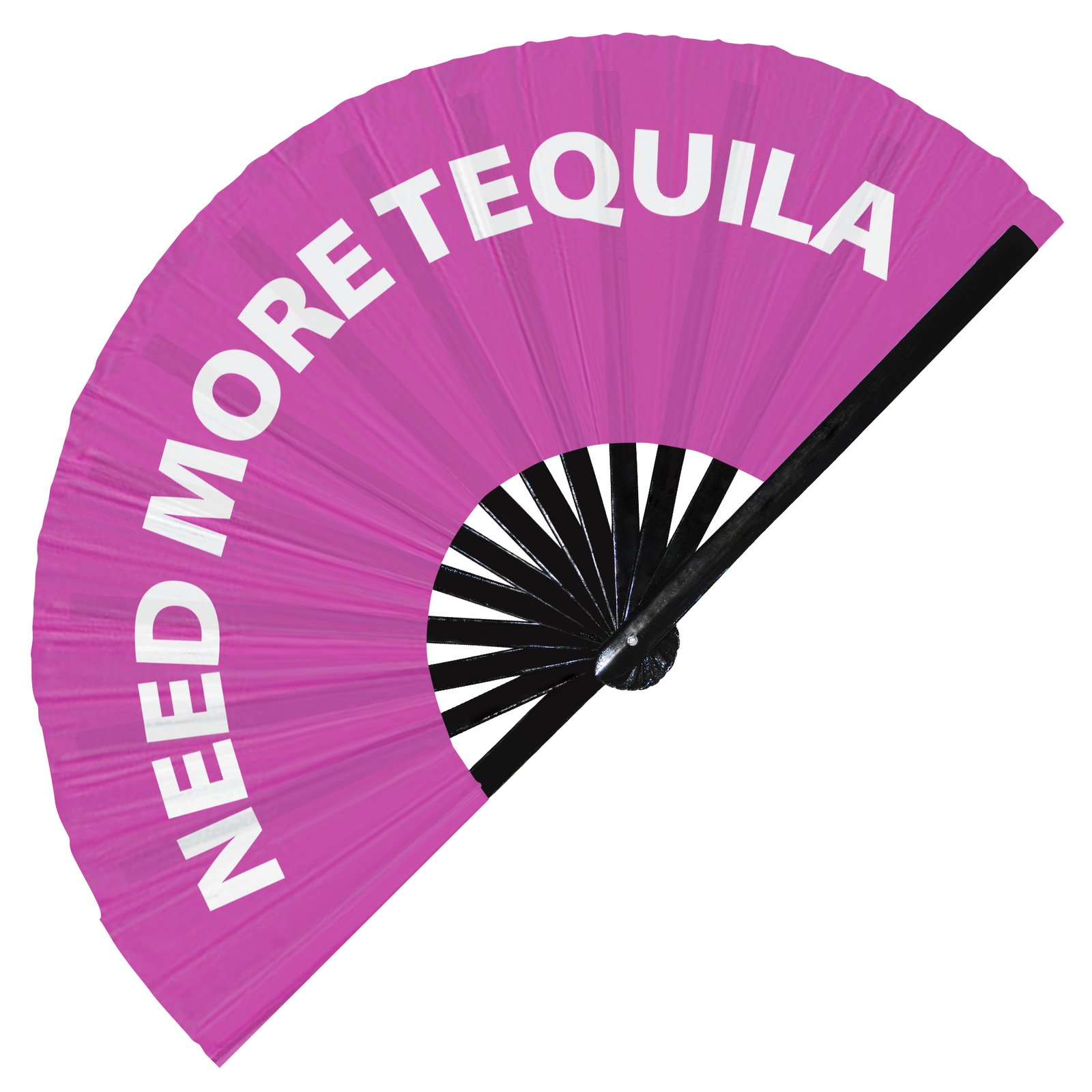 Need More Tequila - Clack Folding Rave & Festival Hand Fan - Image 6