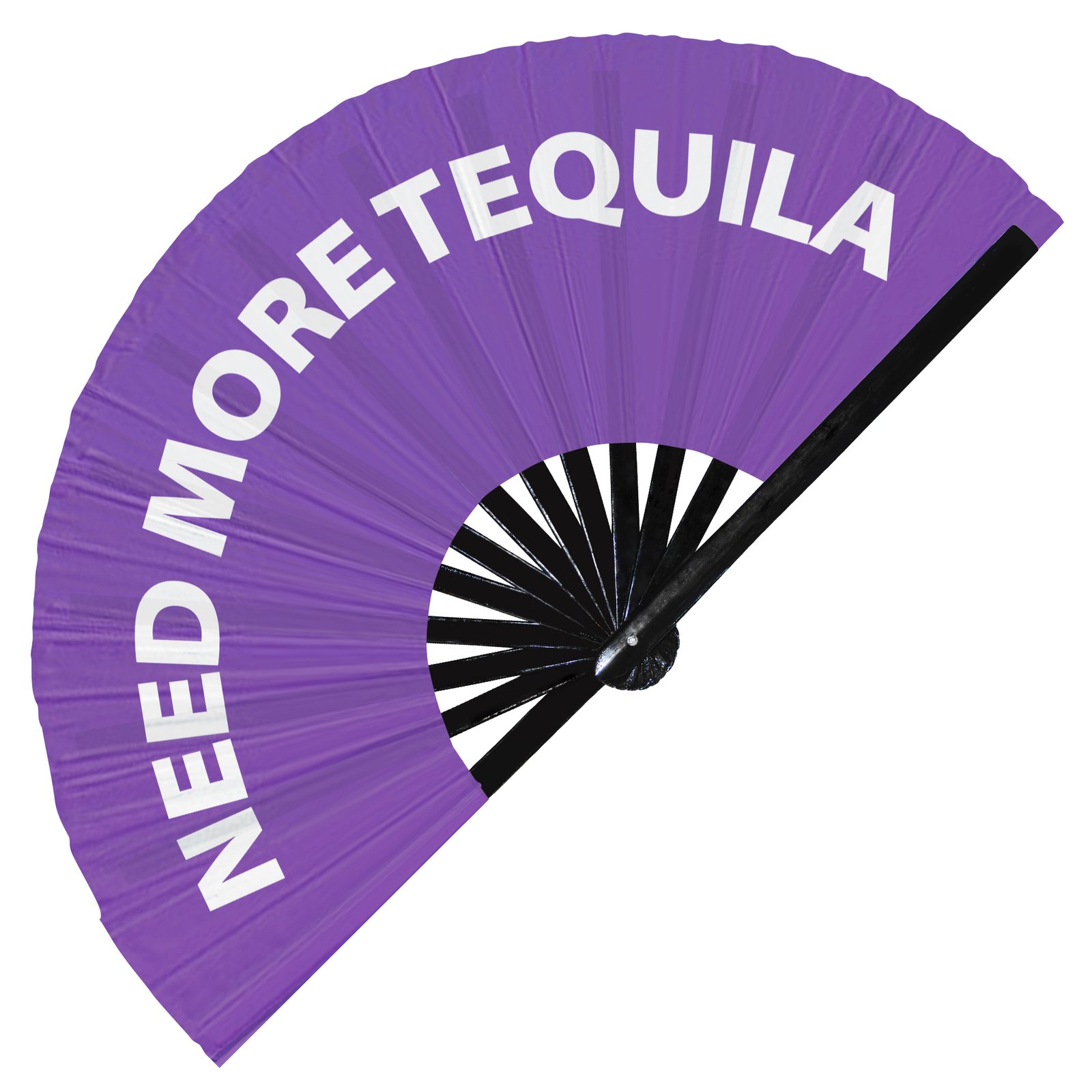 Need More Tequila - Clack Folding Rave & Festival Hand Fan - Image 7