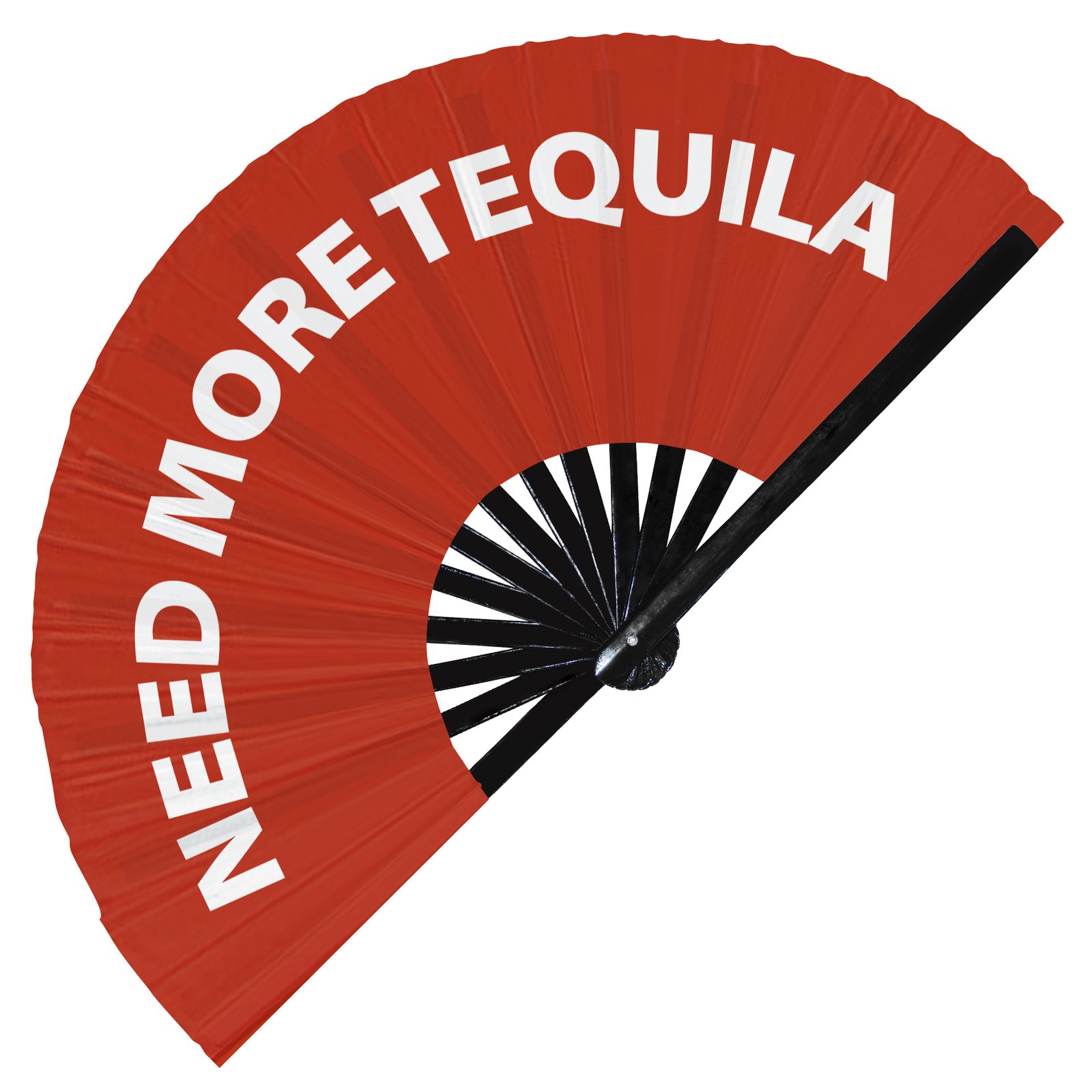 Need More Tequila - Clack Folding Rave & Festival Hand Fan - Image 8