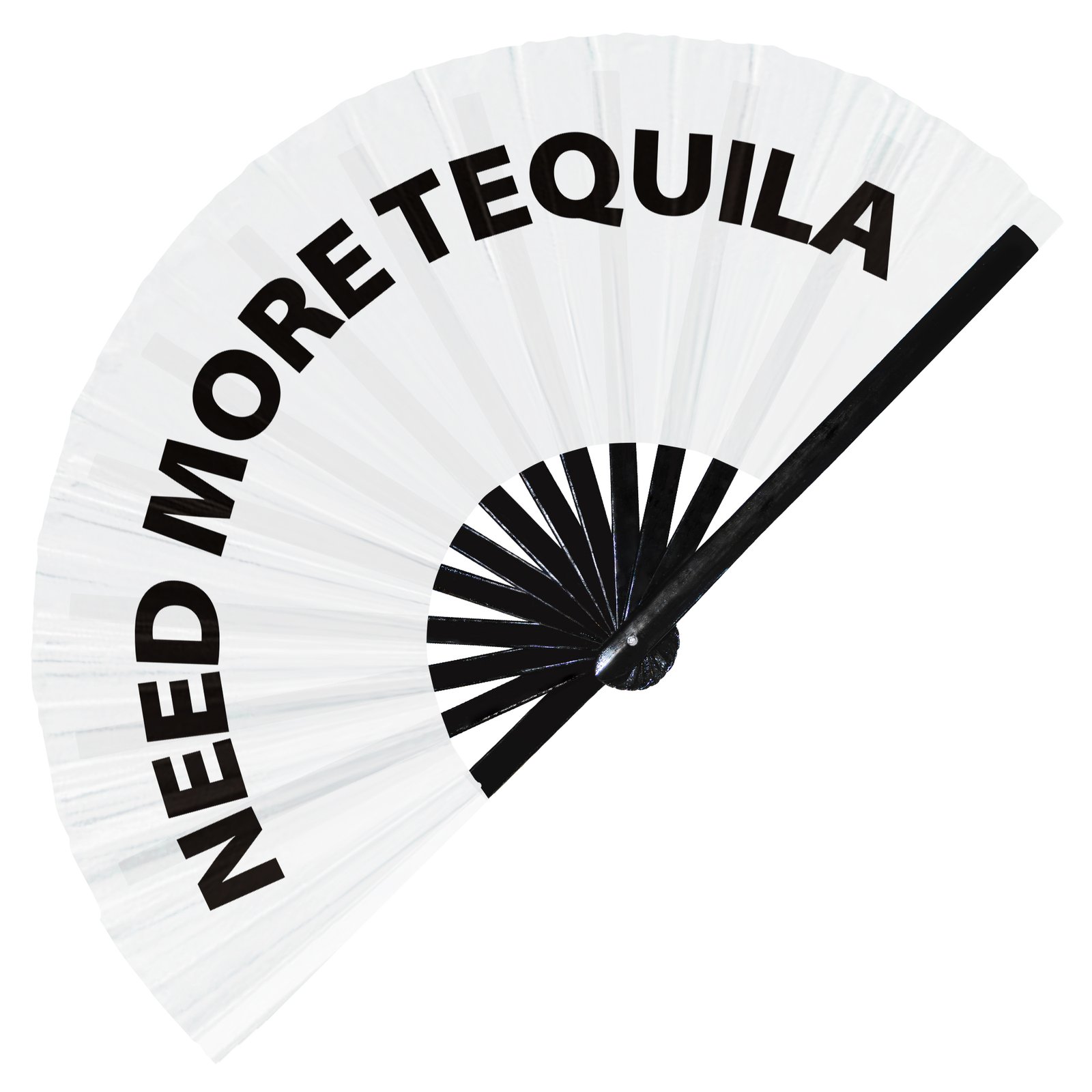 Need More Tequila - Clack Folding Rave & Festival Hand Fan - Image 9