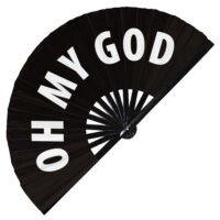 Oh my god - Clack Folding Rave & Festival Hand Fan