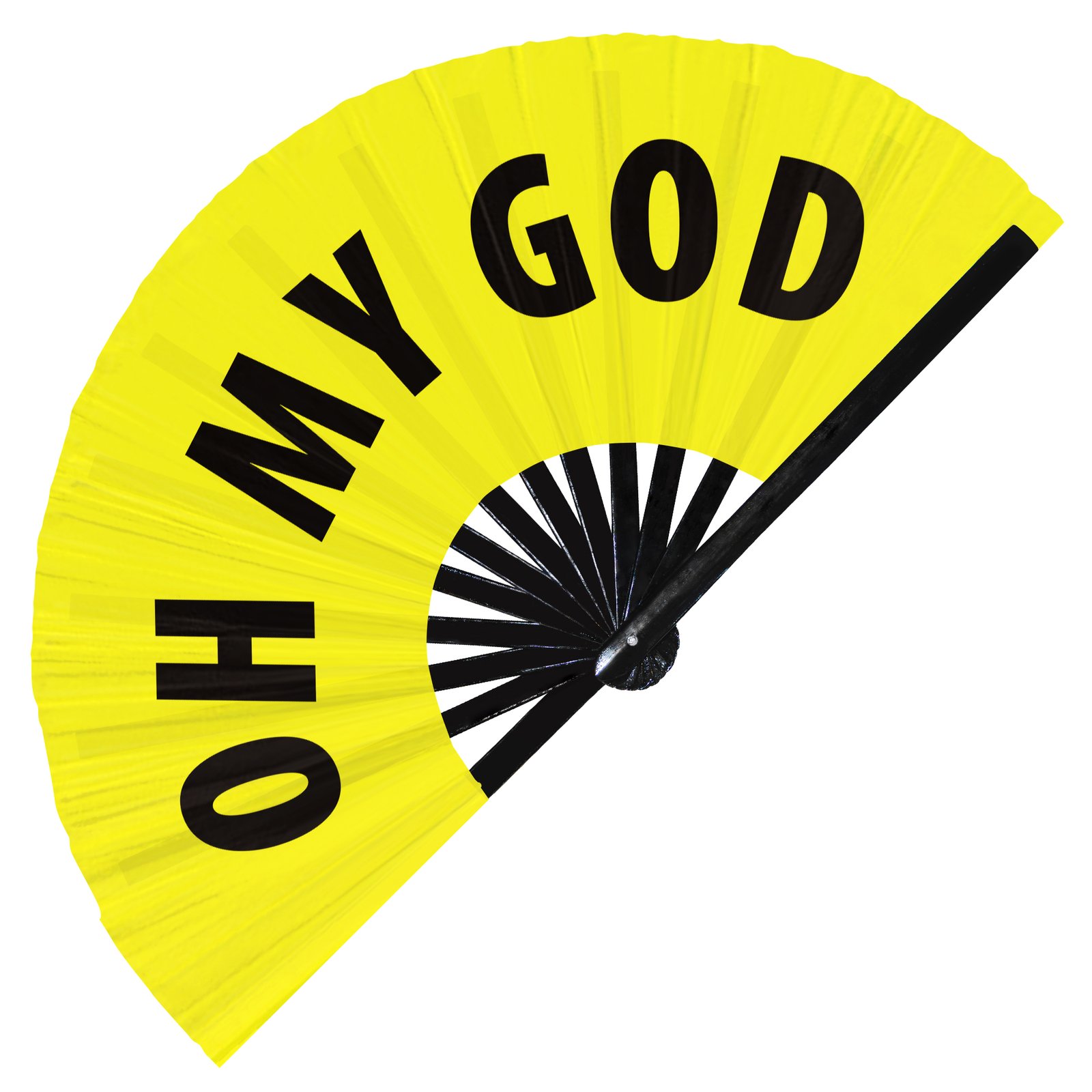 Oh my god - Clack Folding Rave & Festival Hand Fan - Image 2