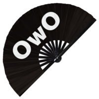 OwO - Clack Folding Rave & Festival Hand Fan