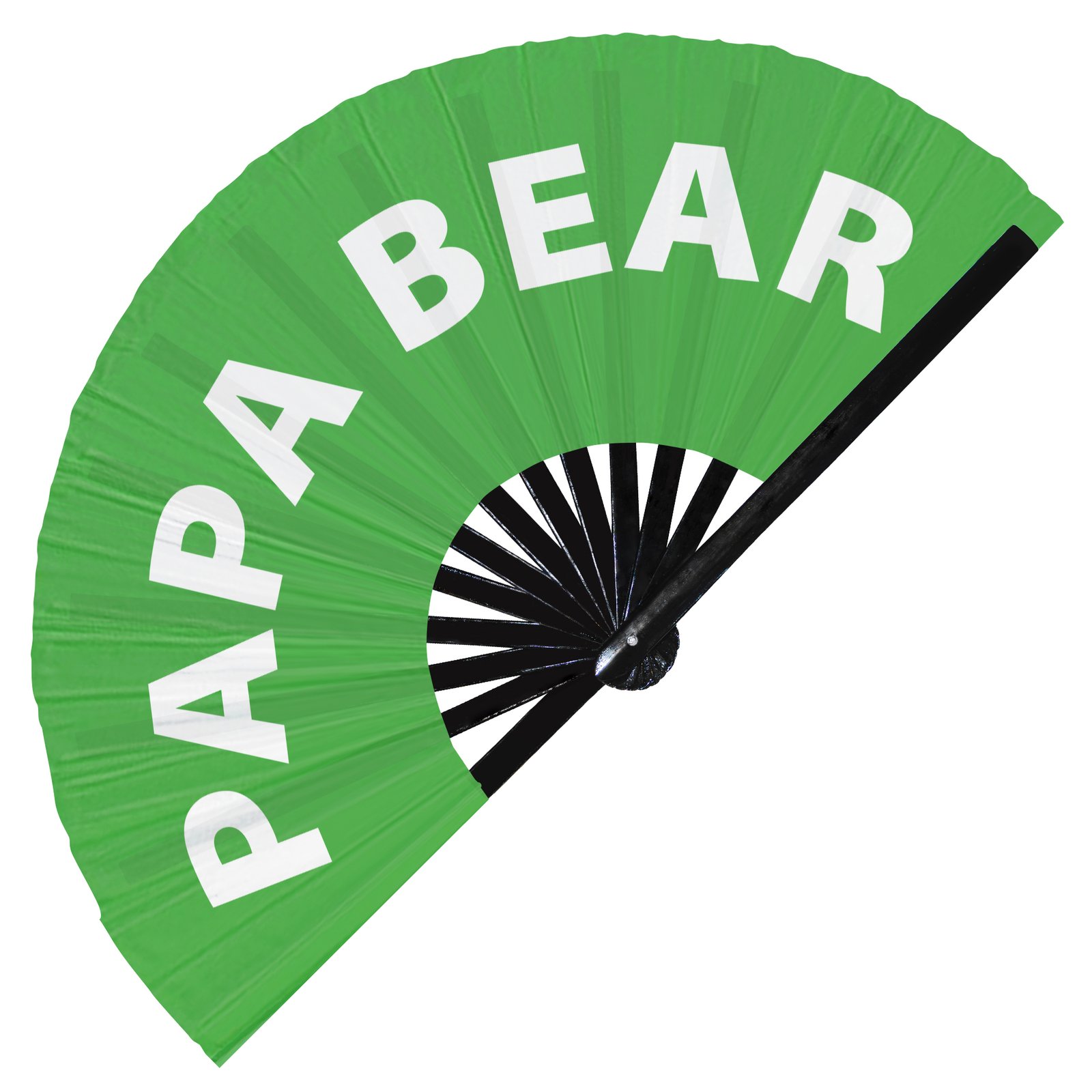 Papa Bear - Clack Folding Rave & Festival Hand Fan - Image 5