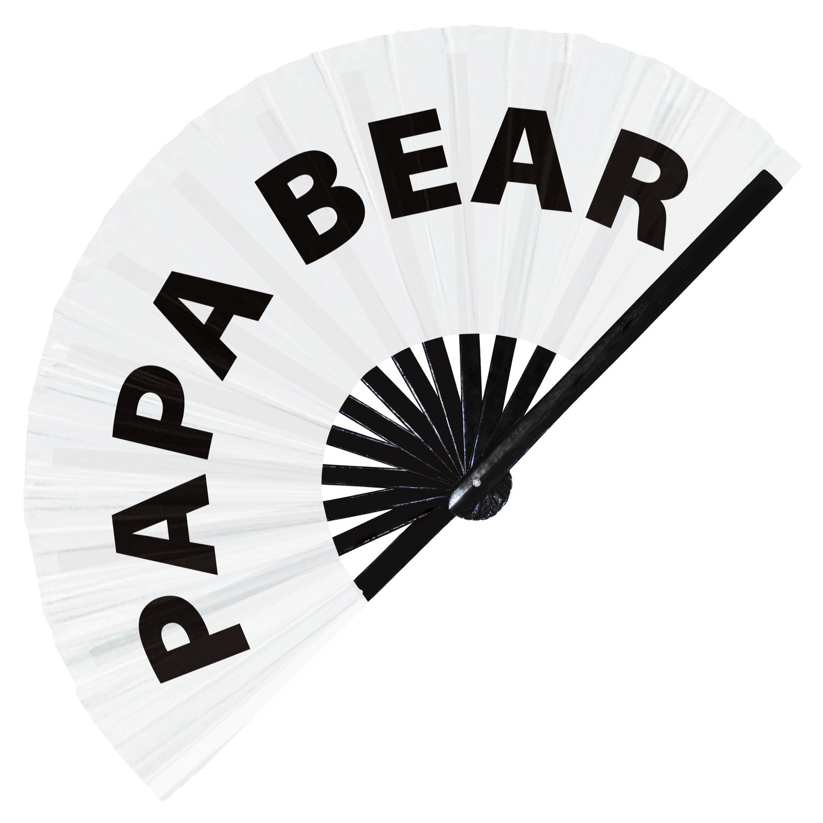 Papa Bear - Clack Folding Rave & Festival Hand Fan - Image 9