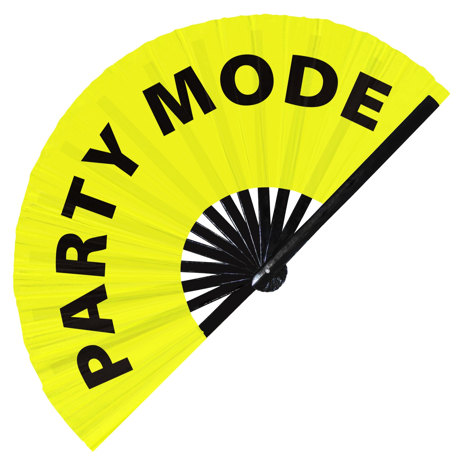 Party Mode - Clack Folding Rave & Festival Hand Fan - Image 2