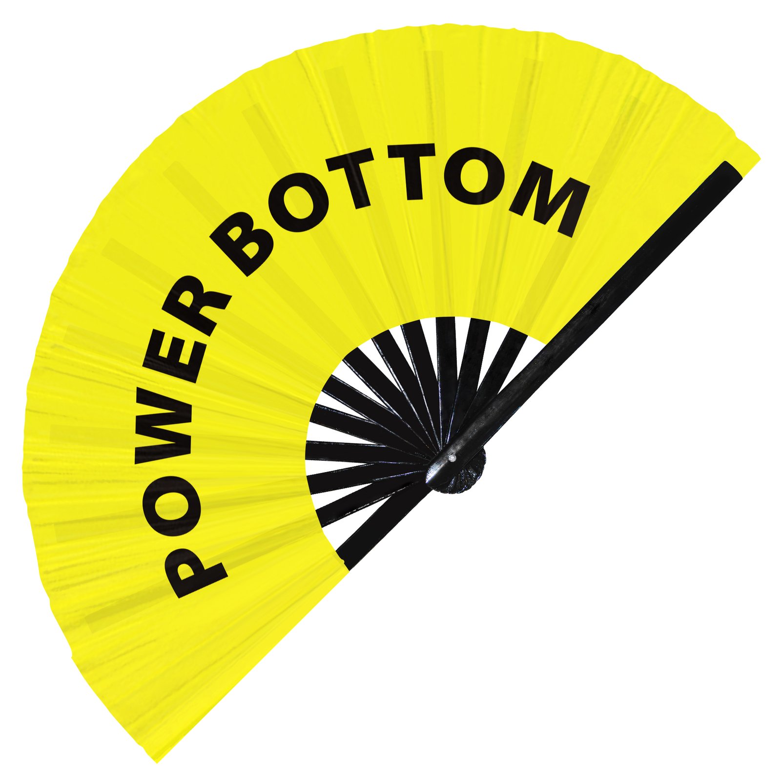 Power Bottom - Clack Folding Rave & Festival Hand Fan - Image 4