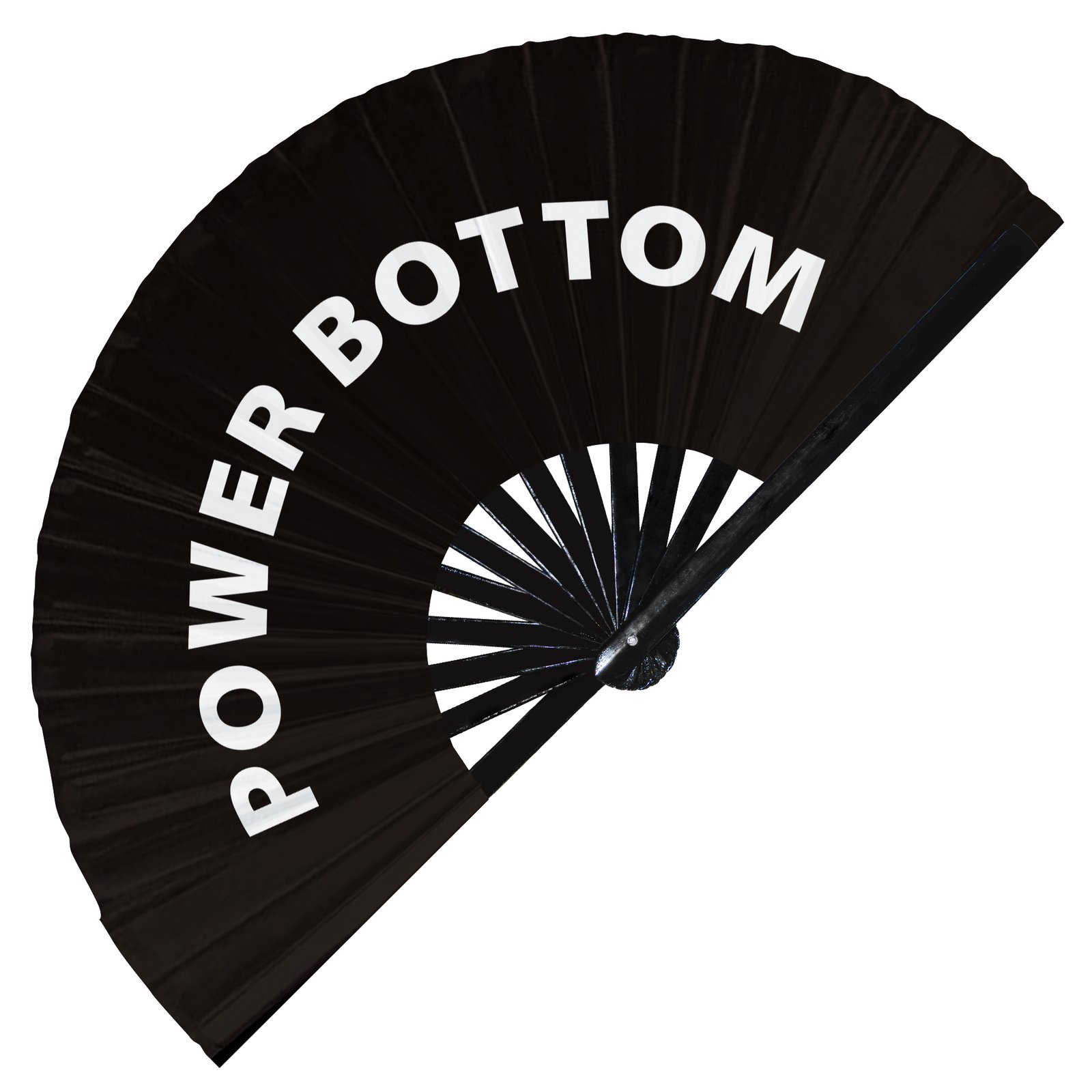 Power Bottom - Clack Folding Rave & Festival Hand Fan