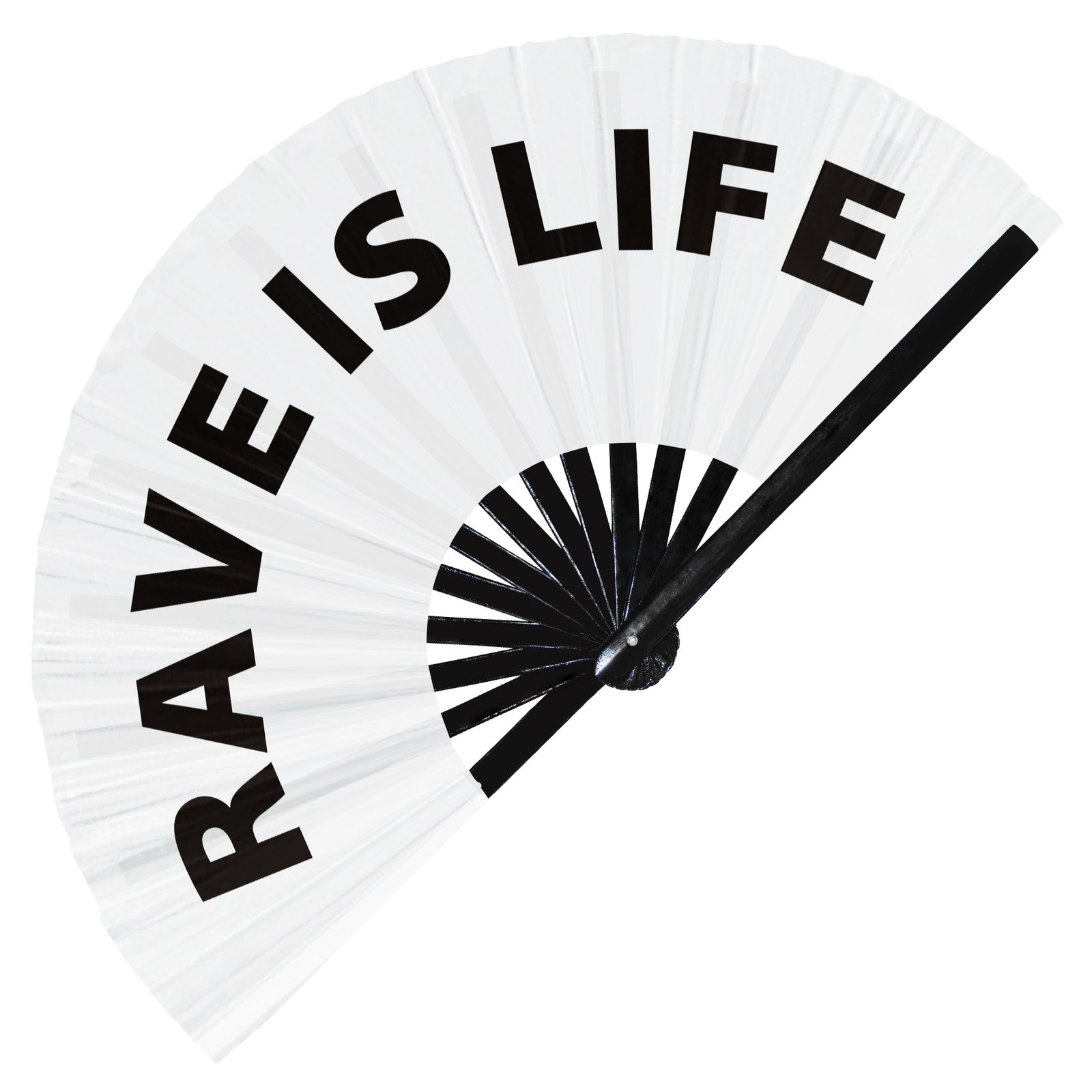 Rave Is Life - Clack Folding Rave & Festival Hand Fan - Image 9