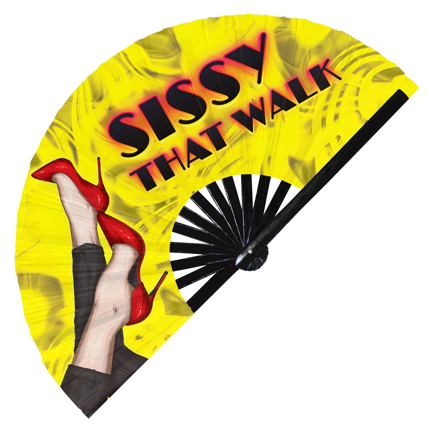 Pride Drag Slang Hunty Eat It Cunt Bye Girl Bye - Clack Folding Rave & Festival Hand Fan - Image 10