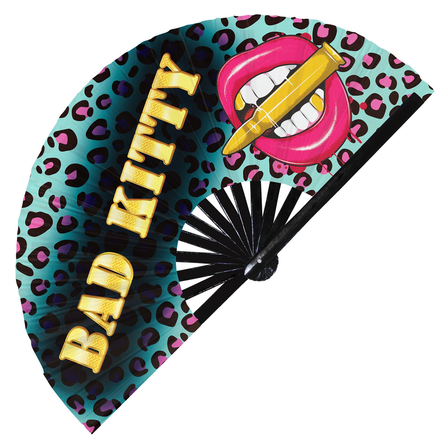 Pride Slangs Salty Boomer Yaas Yeet Thristy - Clack Folding Rave & Festival Hand Fan - Image 11