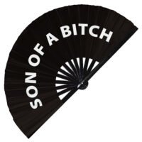 Son of a bitch - Clack Folding Rave & Festival Hand Fan