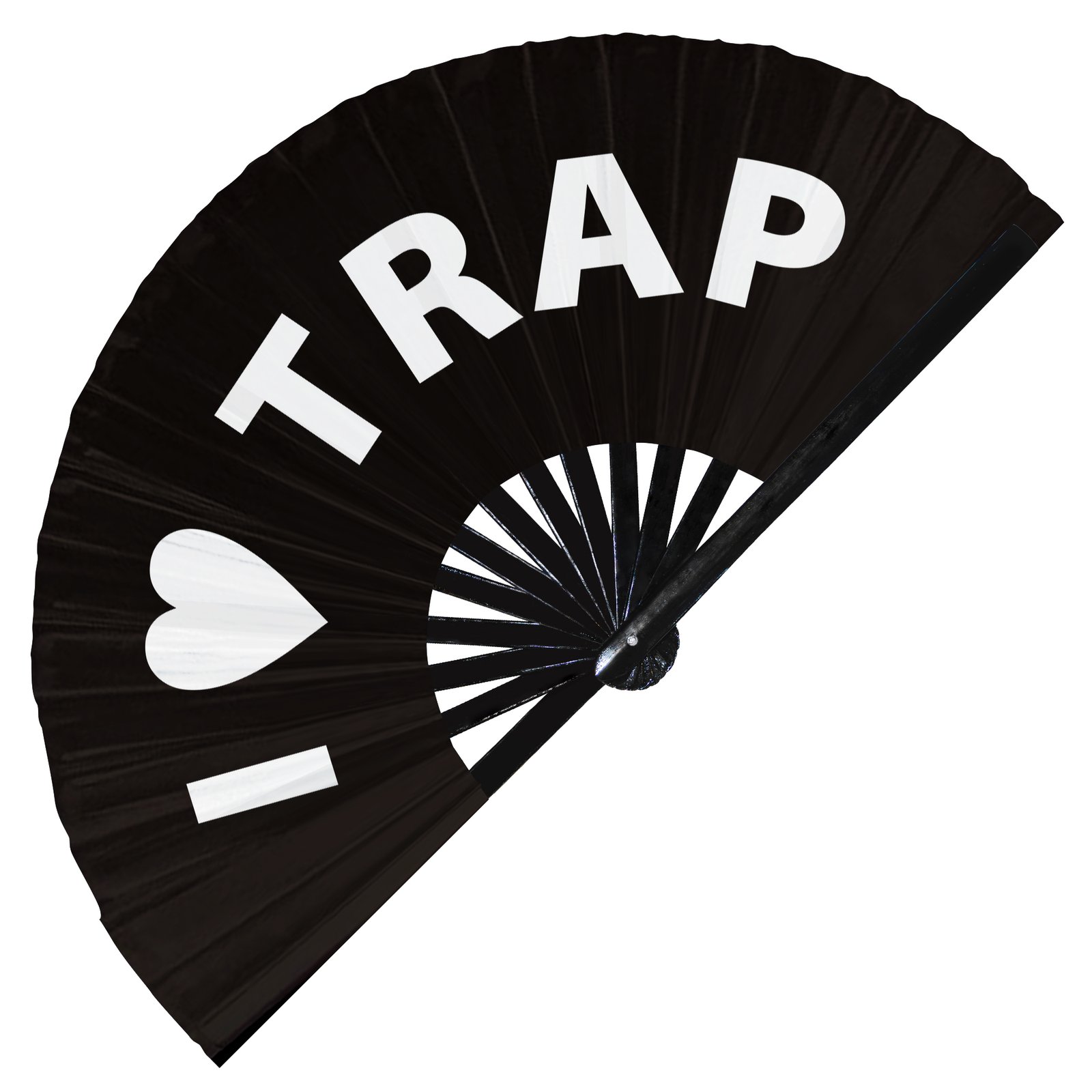 I Love Trap - Clack Folding Rave & Festival Hand Fan