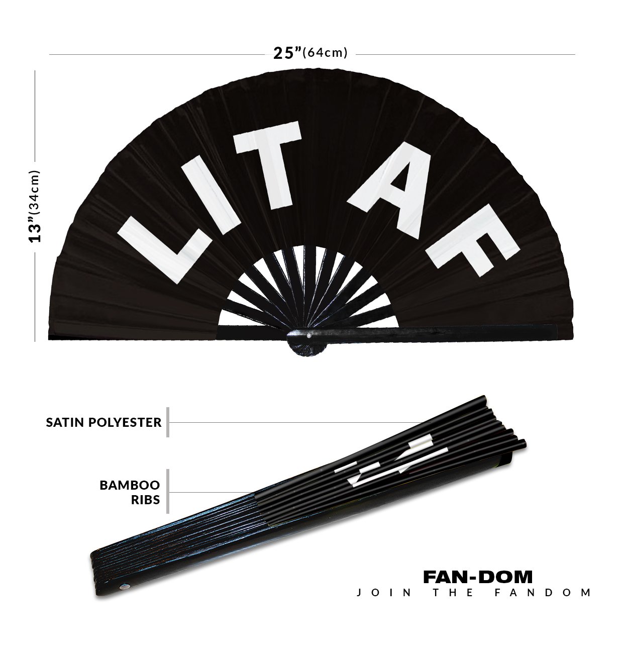 Lit AF - Clack Folding Rave & Festival Hand Fan - Image 10